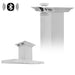 ZLINE Island Mount Range Hood in Stainless Steel with Built-in ZLINE CrownSound Bluetooth Speakers (KE2iCRN-BT)