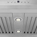 ZLINE Island Mount Range Hood in Stainless Steel and Glass with Built-in CrownSound Bluetooth Speakers (GL5iCRN-BT)