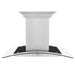 ZLINE Island Mount Range Hood in Stainless Steel and Glass with Built-in CrownSound Bluetooth Speakers (GL5iCRN-BT)