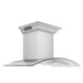 ZLINE Ducted Vent Wall Mount Range Hood in Stainless Steel and Glass with Built-in CrownSound Bluetooth Speakers (KN4CRN-BT)