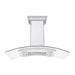 ZLINE Ducted Vent Wall Mount Range Hood in Stainless Steel and Glass with Built-in CrownSound Bluetooth Speakers (KN4CRN-BT)