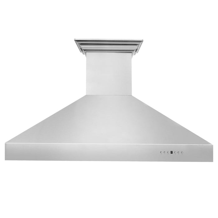 ZLINE Professional Wall Mount Range Hood in Stainless Steel with Built-in ZLINE CrownSound Bluetooth Speakers (697CRN-BT)