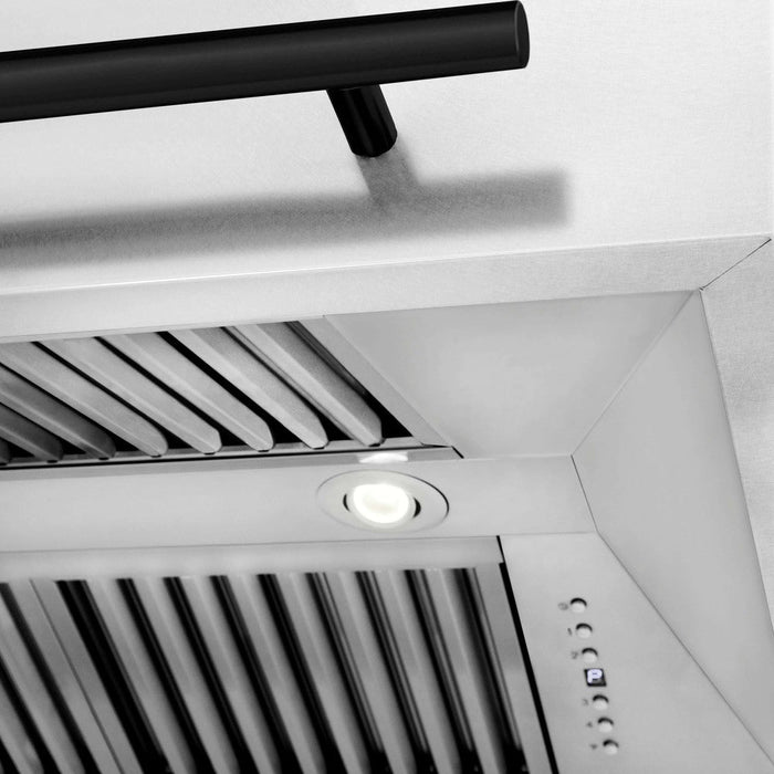 ZLINE Autograph Edition 48 in. Fingerprint Resistant Stainless Steel Range Hood with Accent Handle (8654SNZ-48)