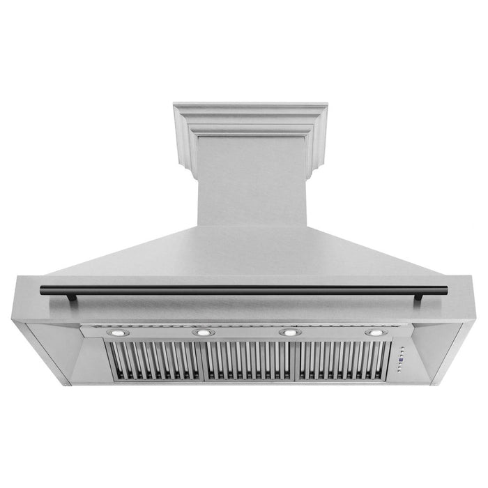 ZLINE Autograph Edition 48 in. Fingerprint Resistant Stainless Steel Range Hood with Accent Handle (8654SNZ-48)