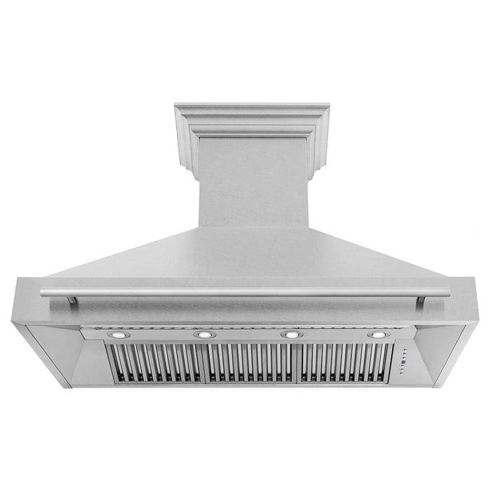 ZLINE 48 in. Fingerprint Resistant Stainless Steel Range Hood with Colored Shell Options (8654SNX-48)