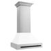 ZLINE Autograph Edition 30 in. Stainless Steel Range Hood with White Matte Shell and Accent Handle (8654STZ-WM30)