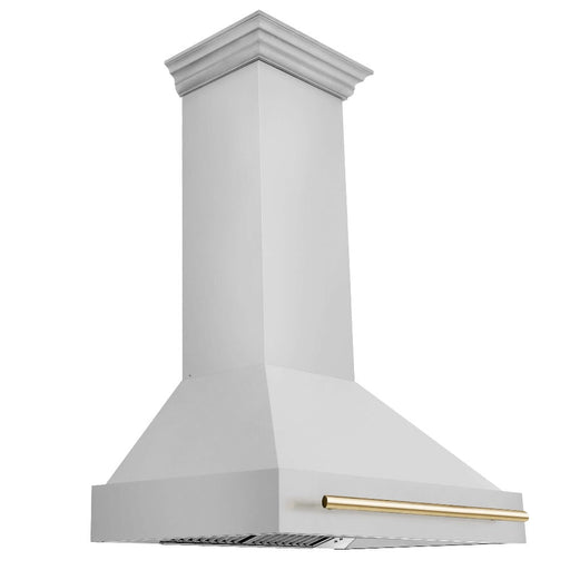 ZLINE Autograph Edition 36 in. Stainless Steel Range Hood with Stainless Steel Shell and Accent Handle (8654STZ-36)