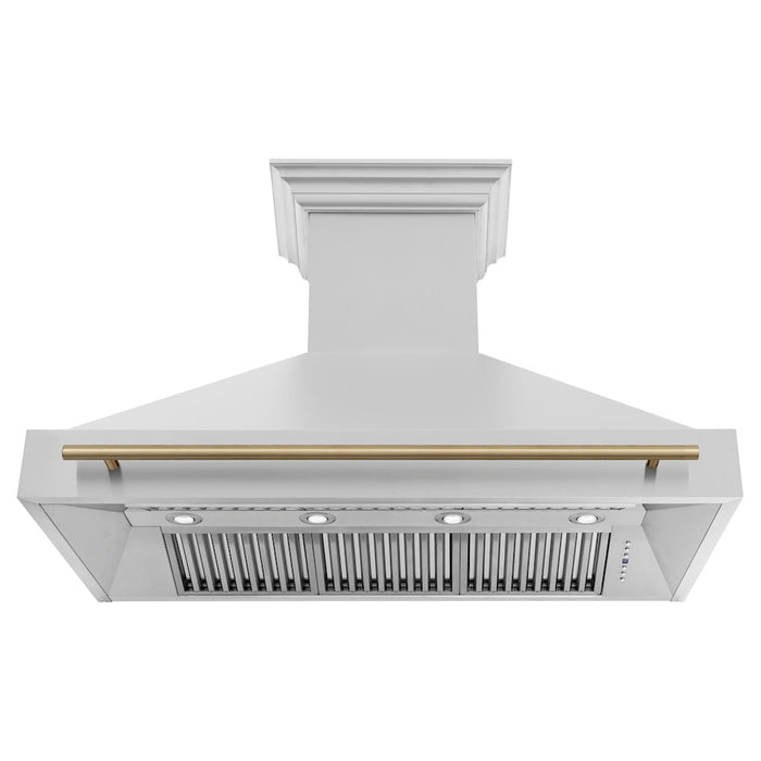 ZLINE 48" Autograph Edition Stainless Steel Range Hood with Stainless Steel Shell (8654STZ-48)