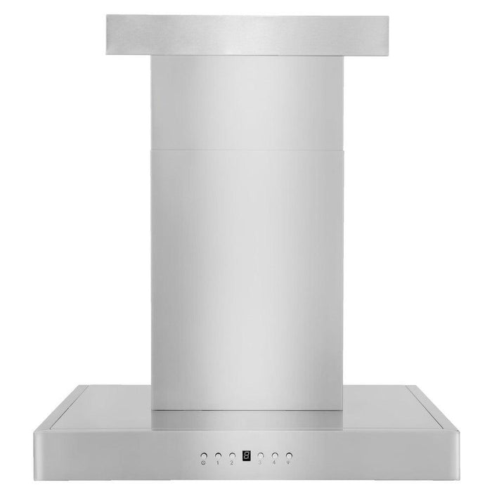 ZLINE Convertible Vent Wall Mount Range Hood in Stainless Steel with Crown Molding (KECRN)