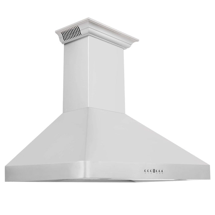 ZLINE 30 in. Wall Mount Range Hood in Stainless Steel with Built-in ZLINE CrownSound Bluetooth Speakers (KF2CRN-BT)