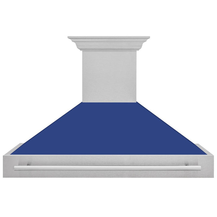 ZLINE 48 in. Fingerprint Resistant Stainless Steel Range Hood with Colored Shell Options (8654SNX-48)