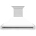 ZLINE Autograph Edition 48 in. Stainless Steel Range Hood with White Matte Shell and Accent Handle (8654STZ-WM48)