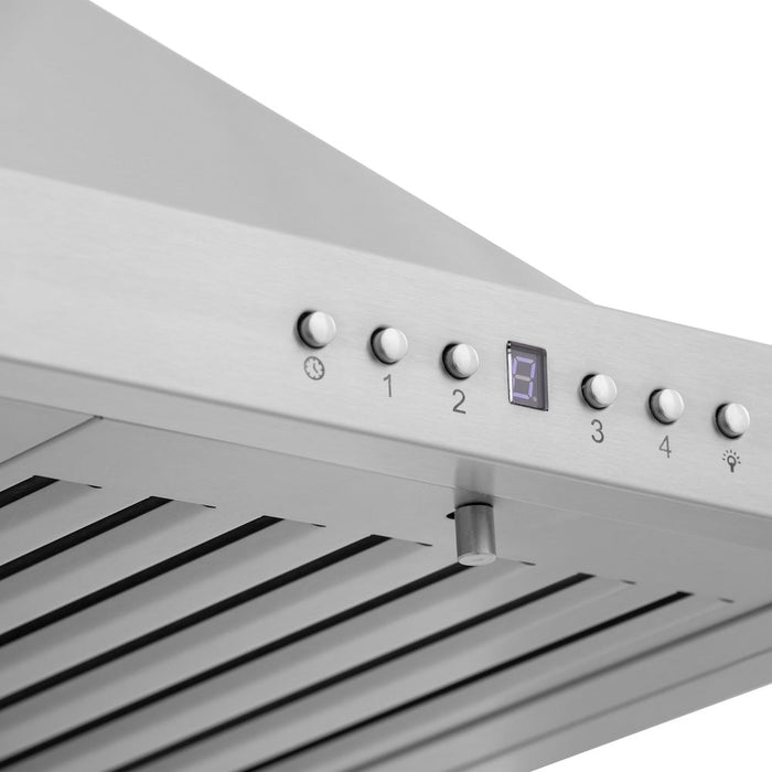 ZLINE 30 in. Kitchen Package with Stainless Steel Gas Range and Convertible Vent Range Hood