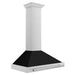 ZLINE 36 in. Convertible Stainless Steel Range Hood with Stainless Steel Handle and Color Options (KB4STX-36)