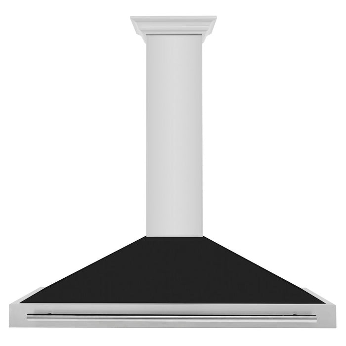 ZLINE 48 in. Convertible Stainless Steel Range Hood with Stainless Steel Handle and Colored Shell Options (KB4STX-48)