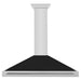 ZLINE 48 in. Convertible Stainless Steel Range Hood with Stainless Steel Handle and Colored Shell Options (KB4STX-48)