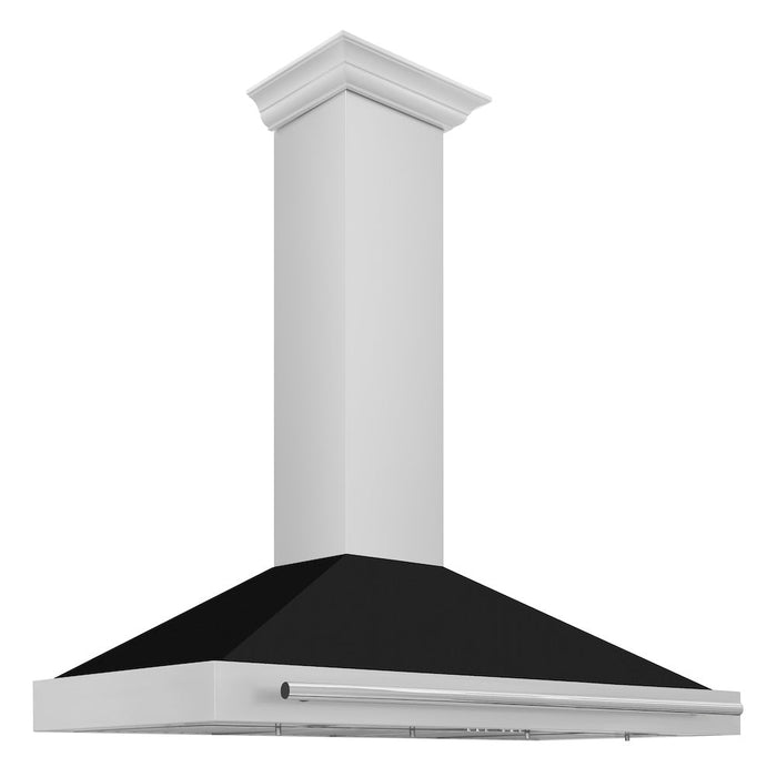 ZLINE 48 in. Convertible Stainless Steel Range Hood with Stainless Steel Handle and Colored Shell Options (KB4STX-48)