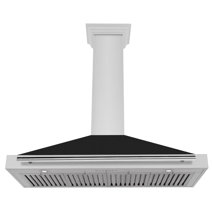 ZLINE 48 in. Convertible Stainless Steel Range Hood with Stainless Steel Handle and Colored Shell Options (KB4STX-48)