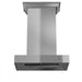 ZLINE 30 in. Convertible Professional Wall Mount Range Hood in Stainless Steel with Crown Molding (KECOMCRN-30)