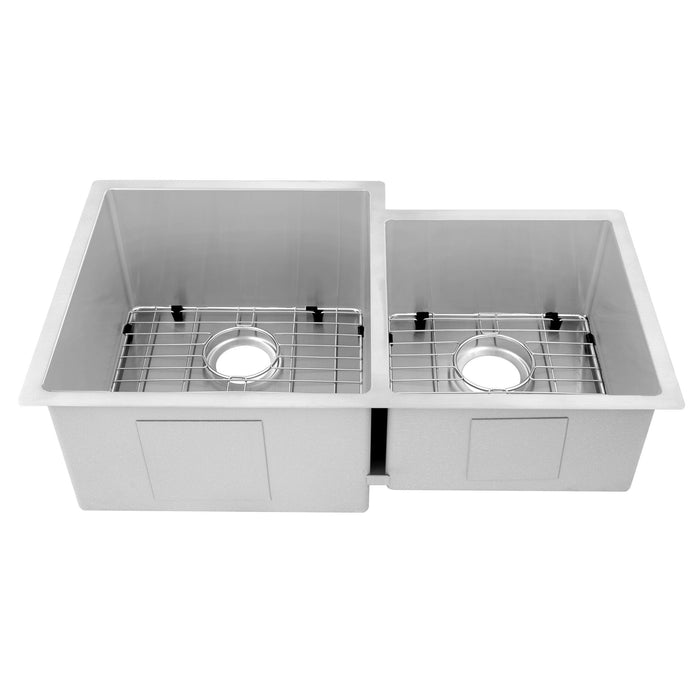 ZLINE 32 in. Jackson Undermount Double Bowl Kitchen Sink with Bottom Grid (SRDR-32)