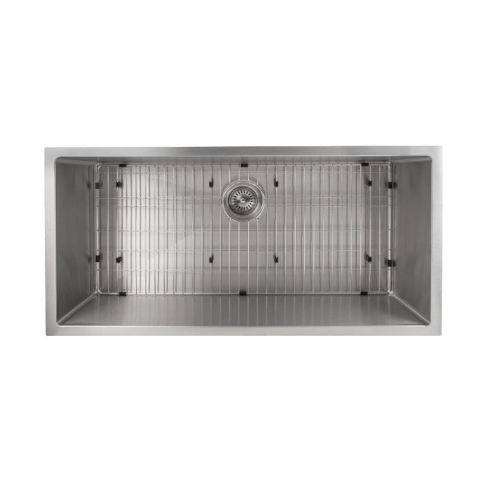 ZLINE 33 in. Meribel Undermount Single Bowl Kitchen Sink with Bottom Grid (SRS-33)