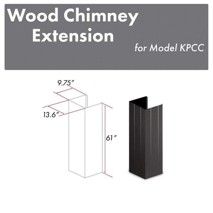 ZLINE 61-Inch Wooden Chimney Extension for Ceilings up to 12 ft. (KPCC-E)