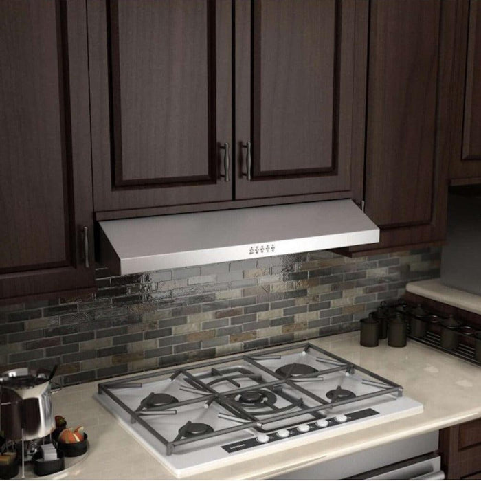 ZLINE 30" 280 CFM Ducted Under Cabinet Range Hood in Stainless Steel - Hardwired Power (615-30)