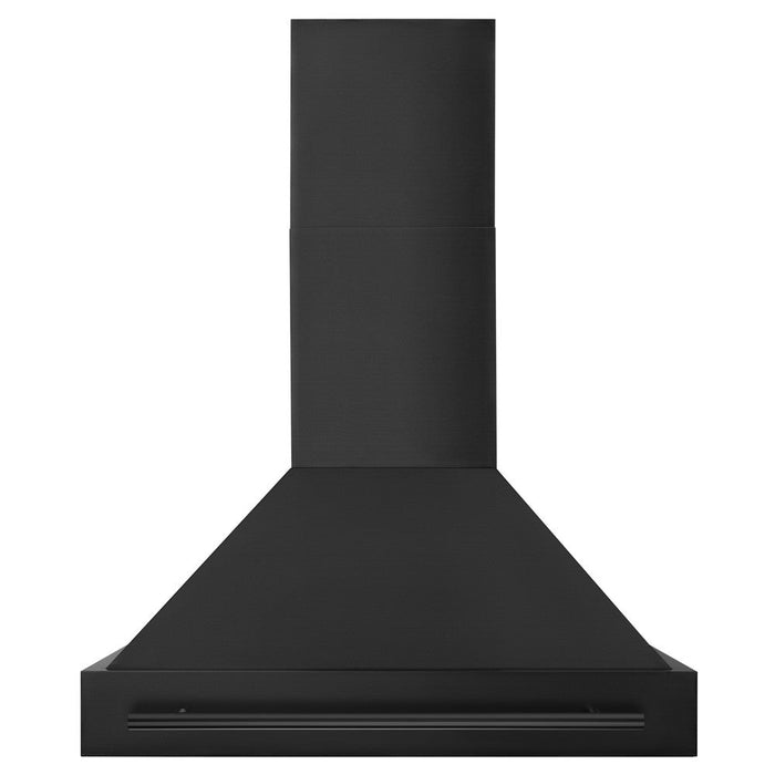 ZLINE Black Stainless Steel Range Hood with Black Stainless Steel Handle and Size Options (BS655-BS)