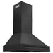 ZLINE Black Stainless Steel Range Hood with Black Stainless Steel Handle and Size Options (BS655-BS)