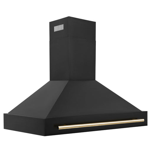 ZLINE Autograph Edition 48 in. Black Stainless Steel Range Hood with Handle (BS655Z-48)