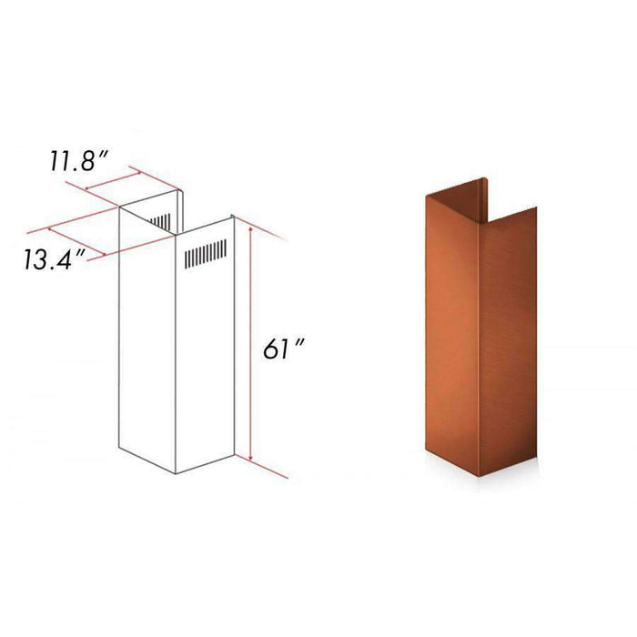 ZLINE Chimney Extension for Ceilings up to 12.5 ft. (8667C-E)