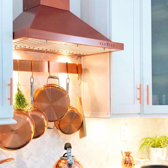 ZLINE Designer Series 7-Layer Copper Wall Mount Range Hood (8KBC)