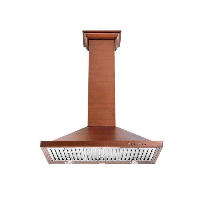 ZLINE Designer Series 7-Layer Copper Wall Mount Range Hood (8KBC)