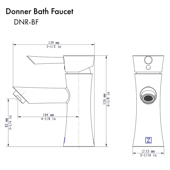 ZLINE Donner Bath Faucet in Chrome (DNR-BF-CH)