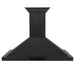 ZLINE Ducted Vent Wall Mount Range Hood in Black Stainless Steel with Built-in ZLINE CrownSound Bluetooth Speakers (BSKBNCRN-BT)