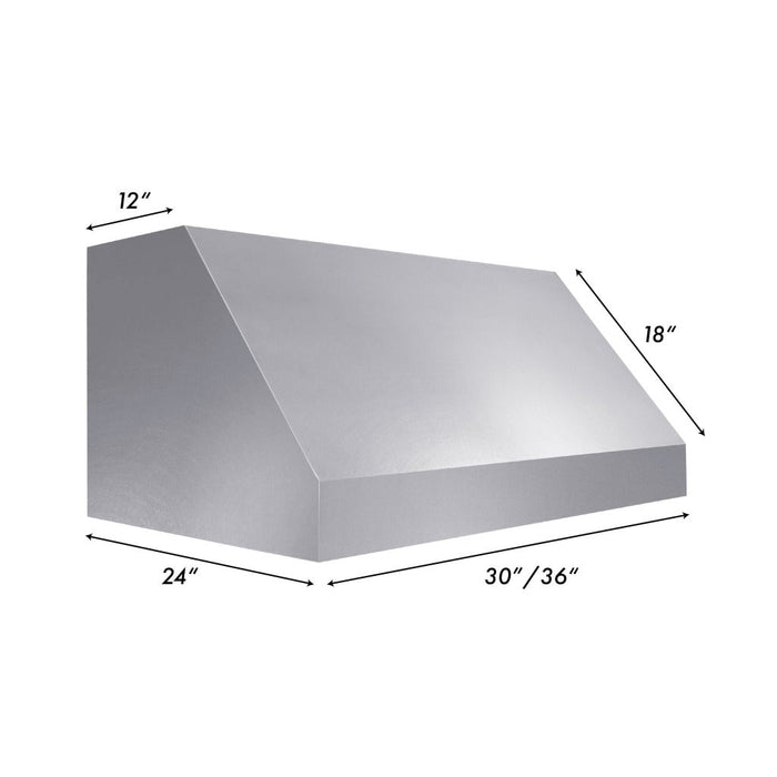 ZLINE Fingerprint Resistant Stainless Steel Under Cabinet Range Hood (8685S)