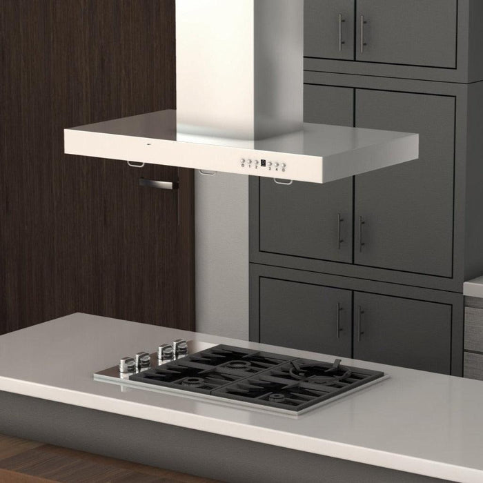 ZLINE Convertible Vent Island Mount Range Hood in Stainless Steel (KE2i)