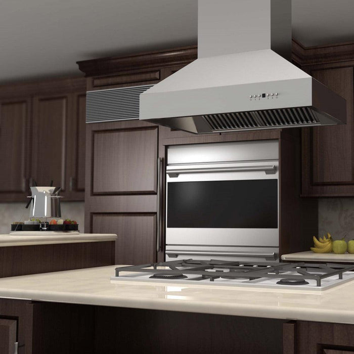 ZLINE Ducted Island Mount Range Hood in Outdoor Approved Stainless Steel (697i-304)