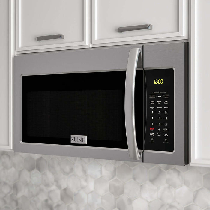 ZLINE Recirculating Over-the-Range Convection Microwave Oven with Charcoal Filters in Stainless Steel (MWO-OTRCF-30)