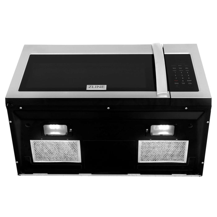 ZLINE Recirculating Over-the-Range Convection Microwave Oven with Charcoal Filters in Stainless Steel (MWO-OTRCF-30)