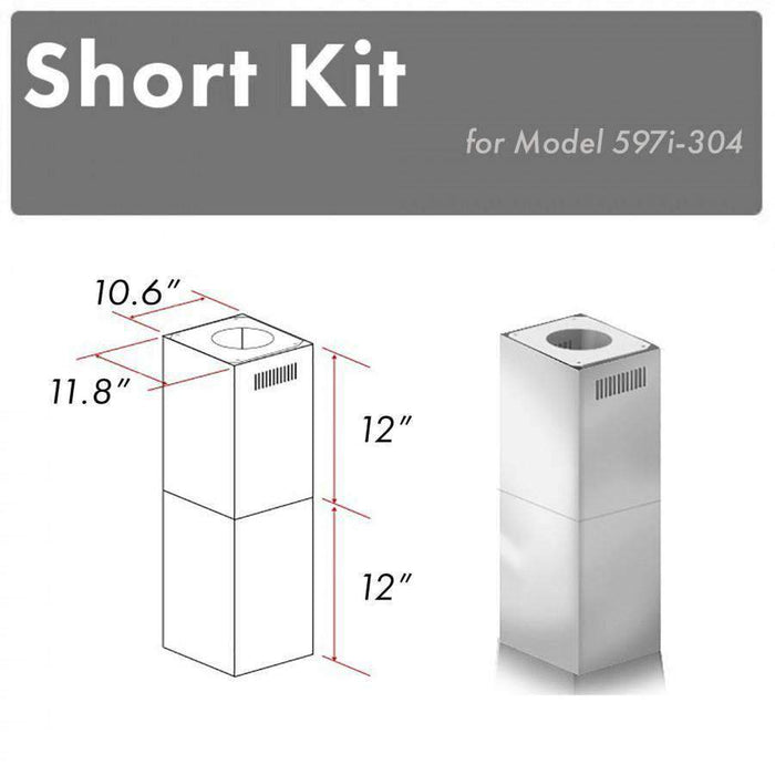 ZLINE Short Kit for Ceilings Under 8' ISLAND-Outdoor (SK-597i-304)