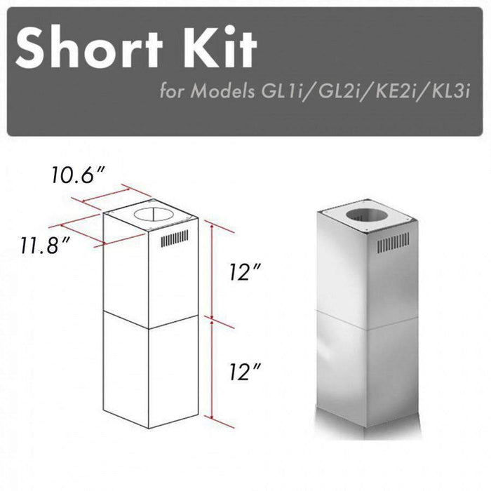 ZLINE Short Kit for Ceilings Under 8' ISLAND (SK-GL1i/GL2i/KE2i/KL3i)