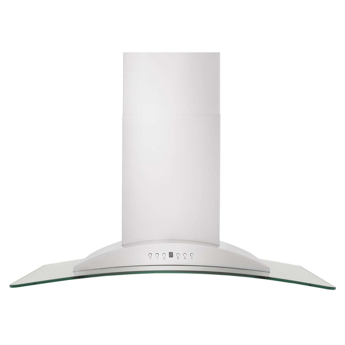 ZLINE Convertible Vent Wall Mount Range Hood in Stainless Steel and Glass (KN)