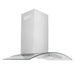 ZLINE Convertible Vent Wall Mount Range Hood in Stainless Steel and Glass (KN4)