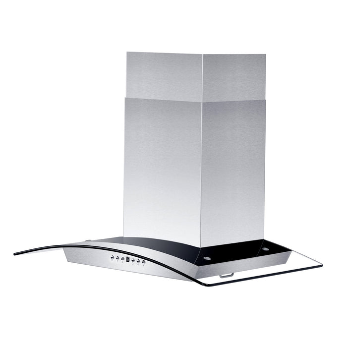 ZLINE Convertible Vent Wall Mount Range Hood in Stainless Steel and Glass (KZ)