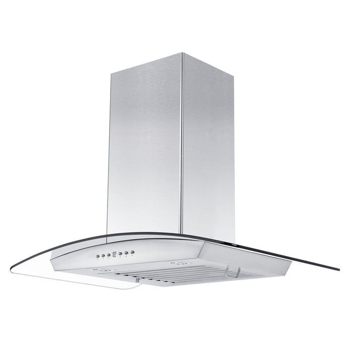 ZLINE Convertible Vent Wall Mount Range Hood in Stainless Steel and Glass (KZ)