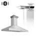 ZLINE Ducted Vent Wall Mount Range Hood in Stainless Steel with Built-in ZLINE CrownSound Bluetooth Speakers (KL3CRN-BT)