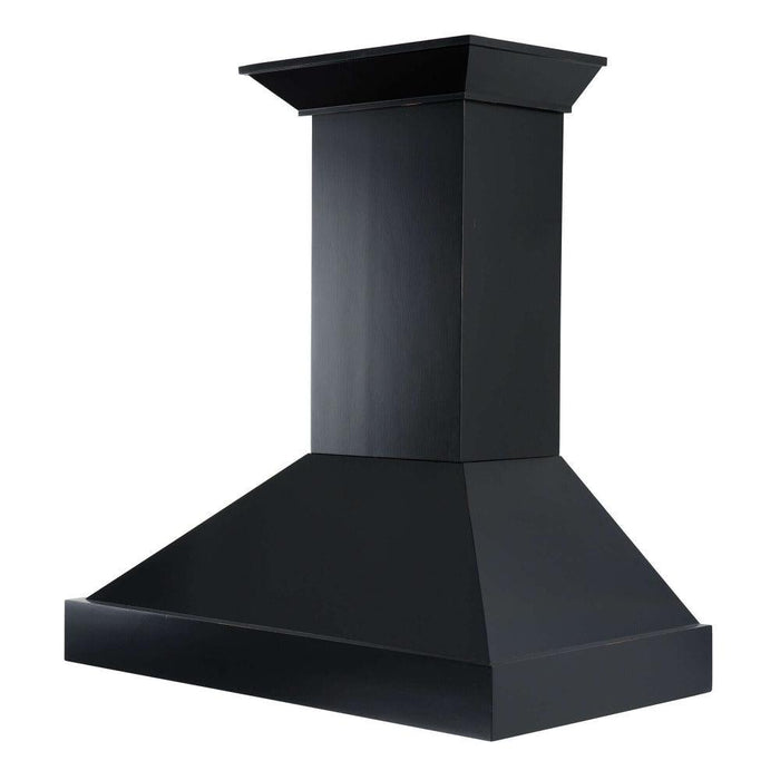 ZLINE Convertible Vent Wooden Wall Mount Range Hood in Black (KBCC)