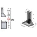 ZLINE 30 in. Recirculating Wall Mount Range Hood with Charcoal Filters in Stainless Steel (KB-CF-30)